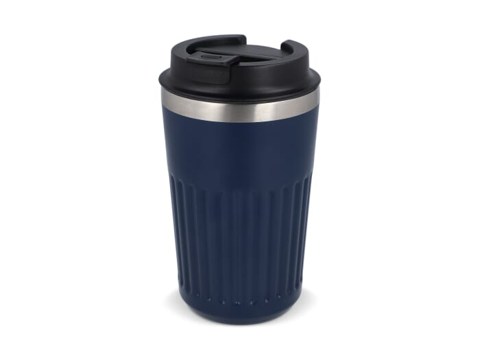 Mug isotherme publicitaire 400 ml en inox Bleu foncé